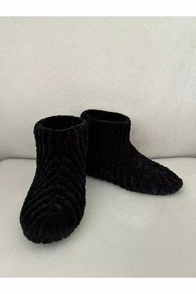 МУЖСКОЙ - ЖЕНСКИЙ ТРИКОТАЖНЫЙ ПАНДУФ ЧЕРНЫЙ