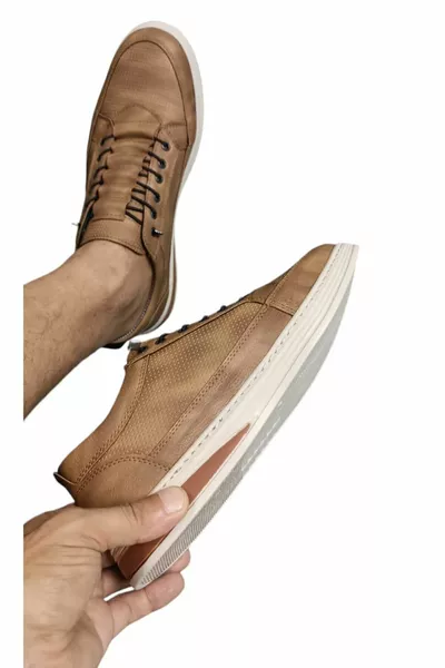 WEICH BEDRUCKTE KOMFORT-SCHUHE FÜR ELASTISCHE BONDED TAN FÜR HERREN