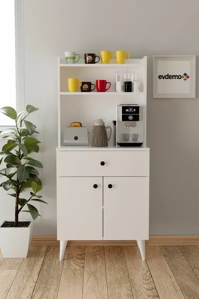 Biga Кофейный уголок Многофункциональный шкаф Белый