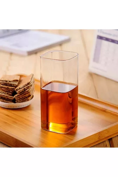 Rechthoekige Hittebestendige Borosilicaat Trend Sap- en Dessertglazen (2 stuks  ml  cm)