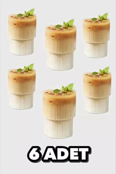 6 Stuks Origami Stijl Mika Plastic Bekers | Serveerbeker Frisdrankglas (NIET VAN GLAS) Kontef