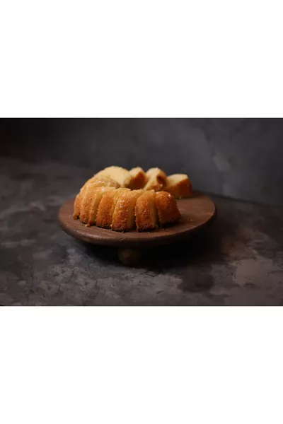 Groot Formaat  cm Houten Dienblad met Poot Houten Dienblad in Walnootkleur