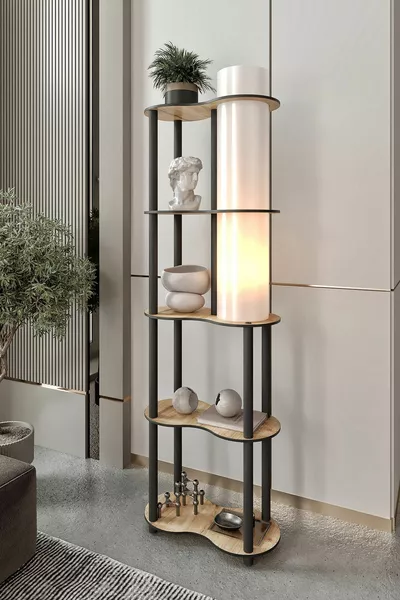 مصباح أرضي جديد سبرينزا بلوط سفير