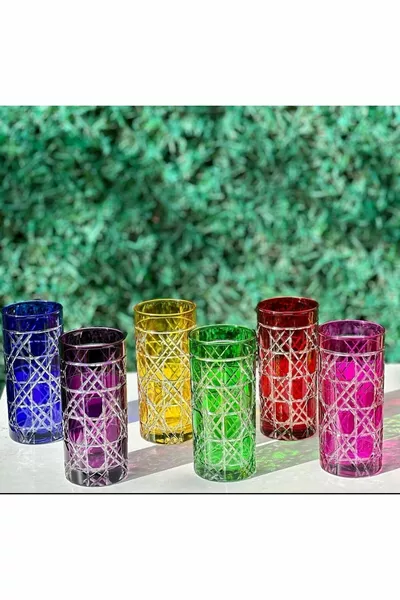 6-delige Honingraat Patroon Koffiekopjes Kleurrijk