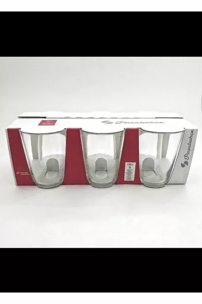 Otto Borosilikat-Glas Tasse Dünnes Glas Elegantes Wasser- und Getränkeglas 6er-Set  