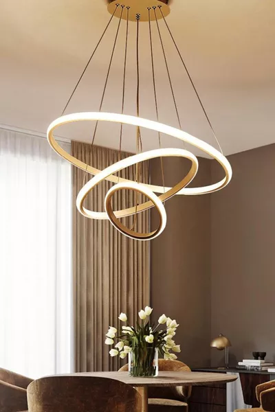 أليكس جولد كاسة أبيض بثلاثة مصابيح LED