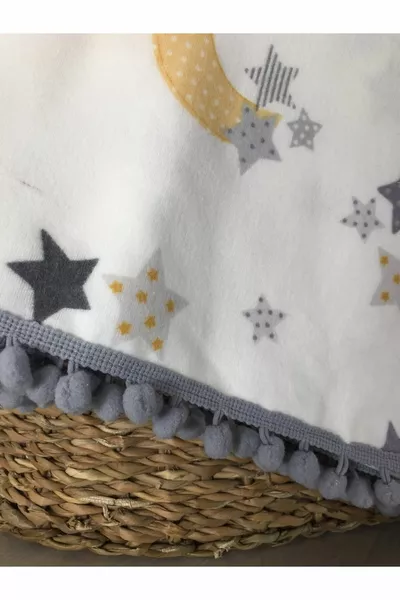 Фланелена (Пазен) бебешка одеяло  | Двустранна