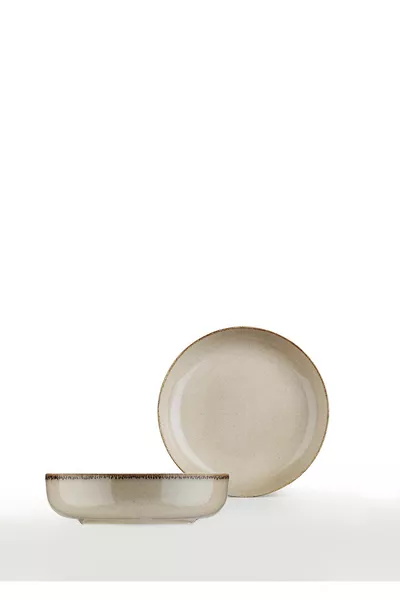 Moderna 2-delige  cm diepe schaal kaneel