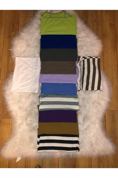 قميص نسائي بألوان متعددة بحمالات رفيعة، مقاس كبير،  قطعة