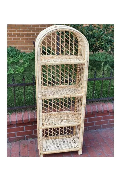 Rotan Bamboe Keuken Badkamer Schoenenrek Boekenplank 4-delig