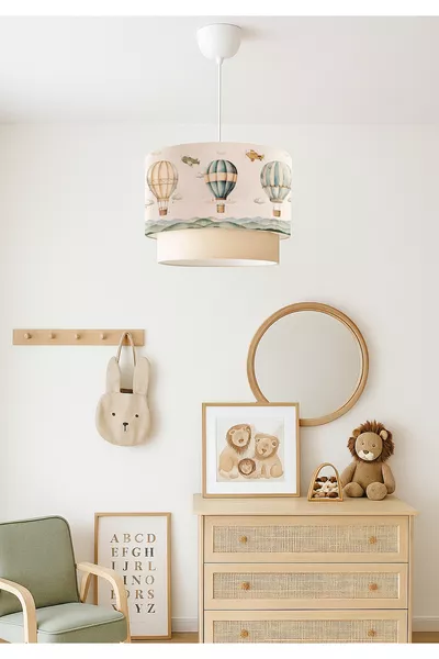 Homing Heißluftballon mit Kinderzimmer-Deckenleuchte