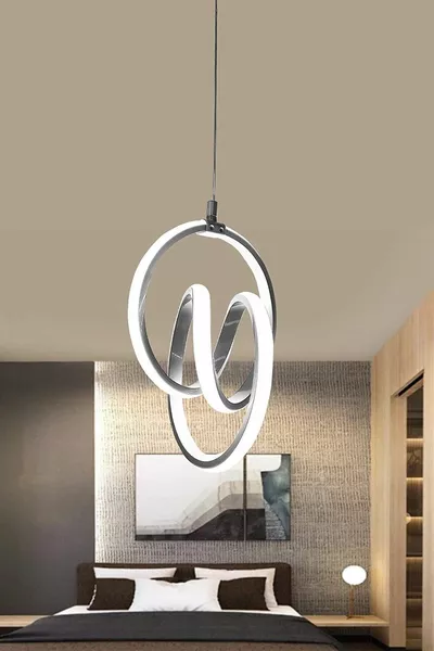 Imza Modern Gray Case White Light LED Chandelier Imza LED Chandelier