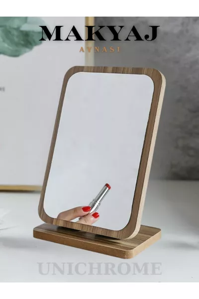 Hand Mirror Table Mirror Makeup Mirror Adjustable Tilt Square Makeup Mirror cm Hinged