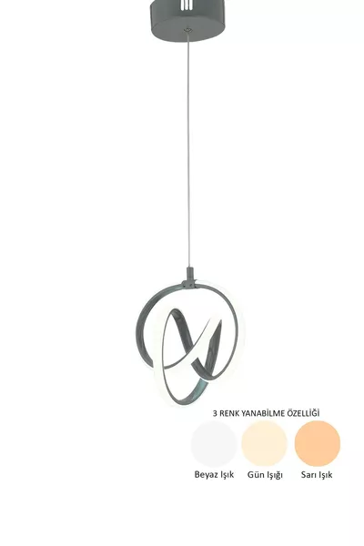 Valens Enkel Smoky 3-Kleurige Verlichte Power LED Salon Keuken Kamer Hal LED-lamp