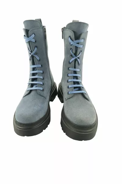  Casual Dames Laarzen Postal Denim blauw suède