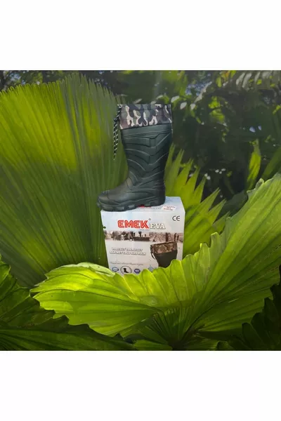 أحذية مطر خفيفة للغاية للرجال مع جوارب كاكي