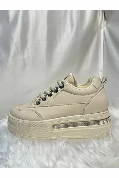 حذاء رياضي نسائي سميك نعل عالي