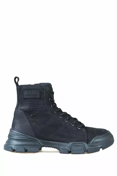   Z Bonn-z унисекс Черные Ботинки Torje из натуральной кожи