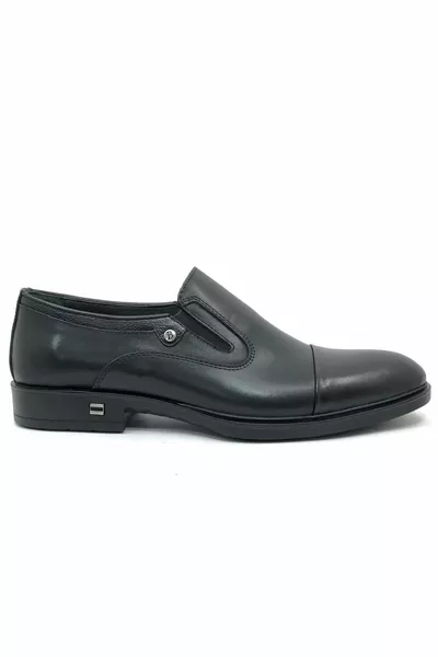 Berlino -2 Scarpe Classiche Uomo Suola Antiscivolo Pelle NERO