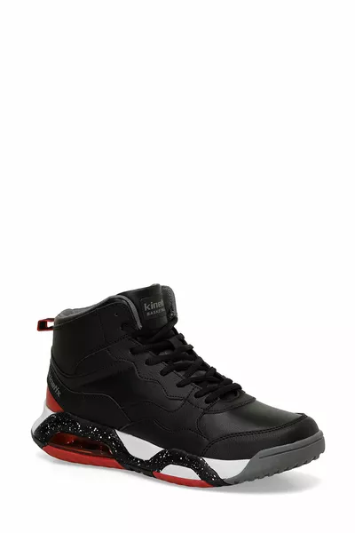 حذاء كرة سلة للرجال رائع PU HI 4PR أسود