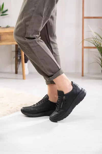 ماماميا جلد طبيعي أحذية نسائية كاجوال Y