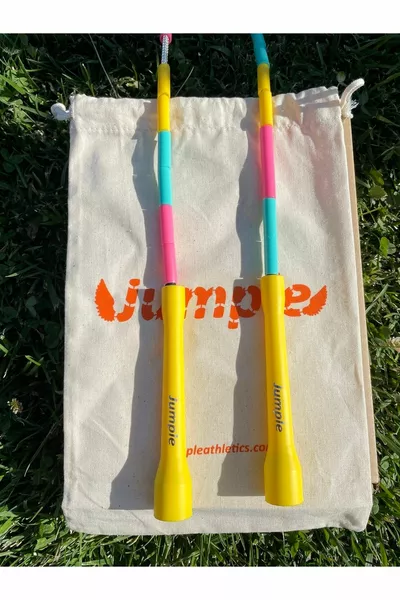 Corde à sauter perlée, équipement d’exercice professionnel réglable en longueur