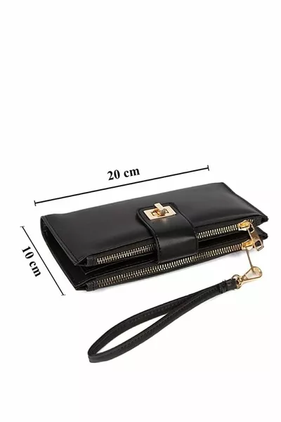 Oversized Portemonnaie für Damen mit Schloss