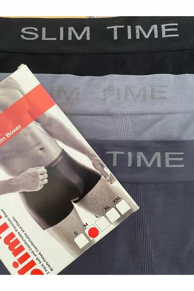 Микрофибра Мужской Боксер 3 Упаковка Премиум Экстра Удобный Бесшовный