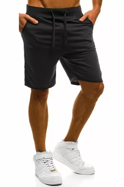Schwarz Dark Smoked Herren Fit Shorts im 2er-Pack & Bermuda