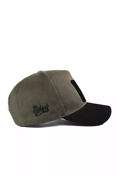  Baseball See You Later Never - 2 Kod Logolu Unisex Haki-siyah Siperli Şapka (CAP)