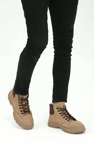 Casual laarzen van echt leer voor heren   Erk Boots /