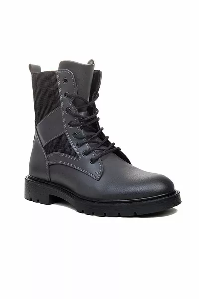 Gris Bottes Postales Hiver Homme Imperméables 