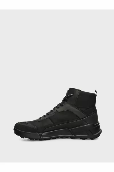 Men's Black Leather Imported Sole Casual Boots