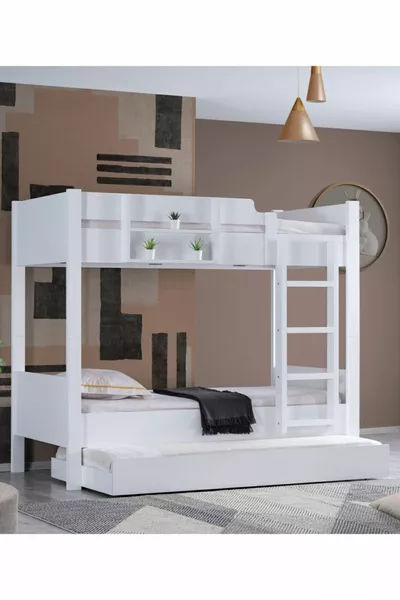 Lits superposés, Lits superposés Asya séparables avec lit pour enfant - Cm