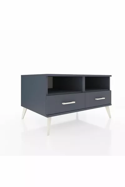 Kronos Dressoir 2 Planken 2 Lades Antraciet-Antraciet