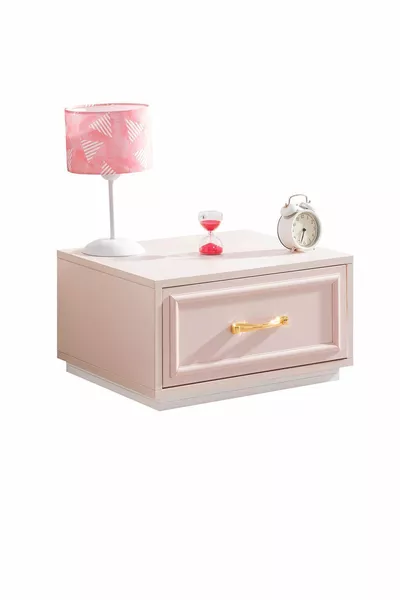 Rosa Genç Odası - 3 Kapılı Dolap, Karyola, Komodin