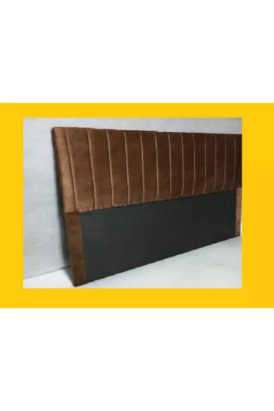 TUANA Bettgestell mit Kopfteil, braun