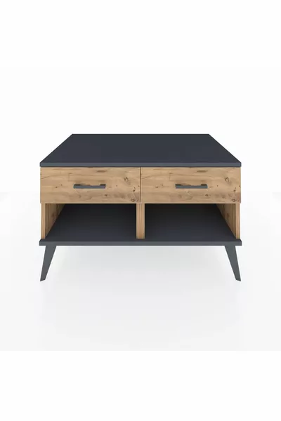 Kronos Şifonyer 2 Çekmeceli  Çam-Antrasit/Çam