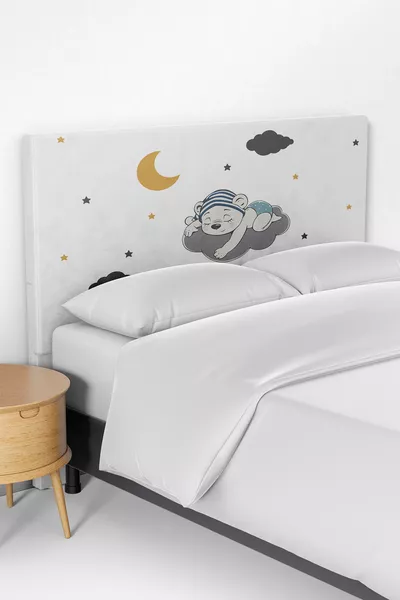Sleeping Bear Kids Room Bed Base Headboard Cover