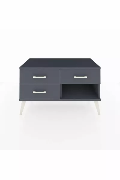 خزانة أدراج هيفريون بثلاثة أدراج - أنثراسيت