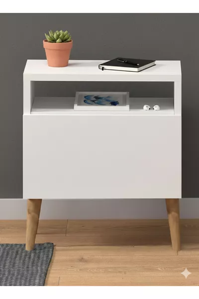Bedside Table - Bedside Table with Door