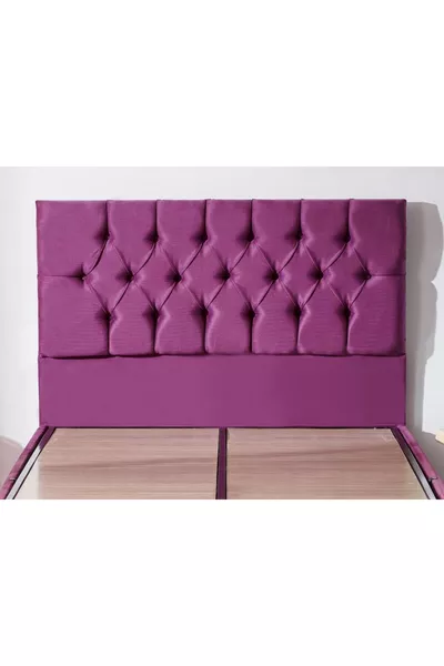 Niron Purple Tek Kişilik Yatak Başlığı -  Cm Mor Kumaş Başlık - Baza Ve Karyola Başlığı