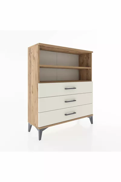 Arges Kast 2 Planken 3 Lades Den-Hout