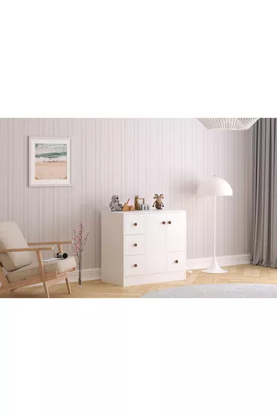 Elif Modern 2-Door 4-Drawer Dresser