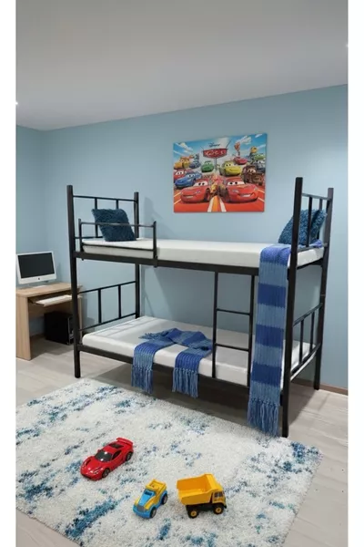 Modern Bunk Bed, Sun Bunk Bed, Metal Bunk Bed, Detachable, Cm Black Bunk Bed