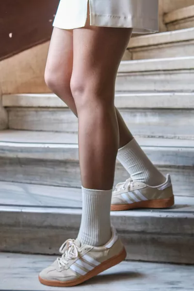 Chaussettes longues collège à cinq rayures pour femmes