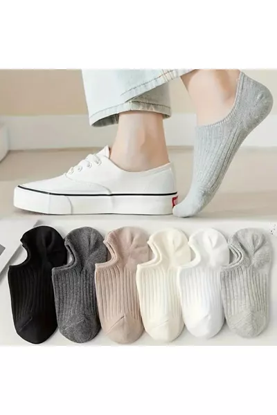 5 Paar Wirtschaftliche Unisex Bunte Ballerina-Socken