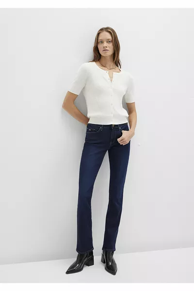 Дънки Mona Gold Класик Индигово Синьо 