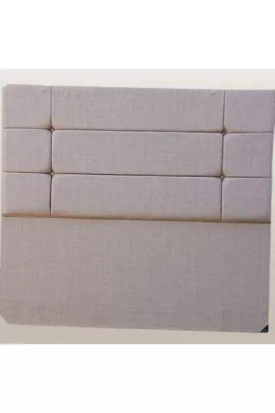 Title DK Double Bedroom Model Segmented Square Milk Coffee Linen Fabric Handmade