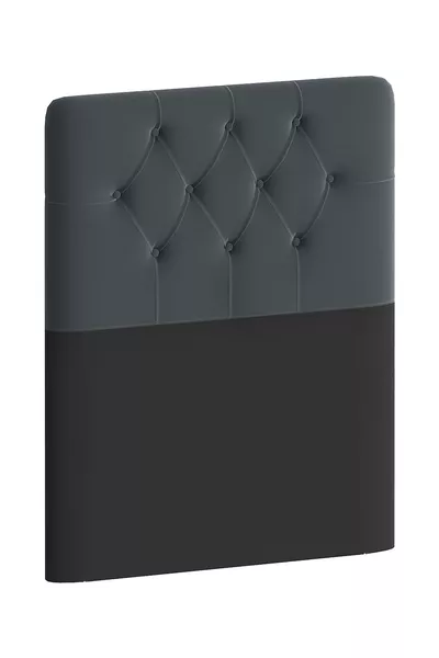 Tête de lit, tête de lit en tissu magnolia anthracite, options de taille